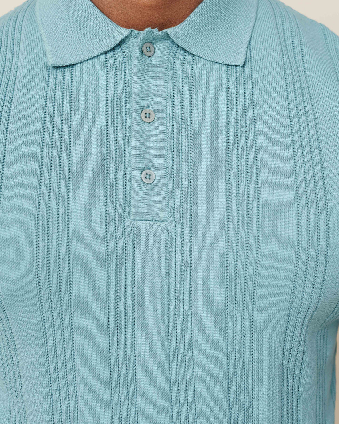 Drop Needle Flatknit Polo  - LCY London