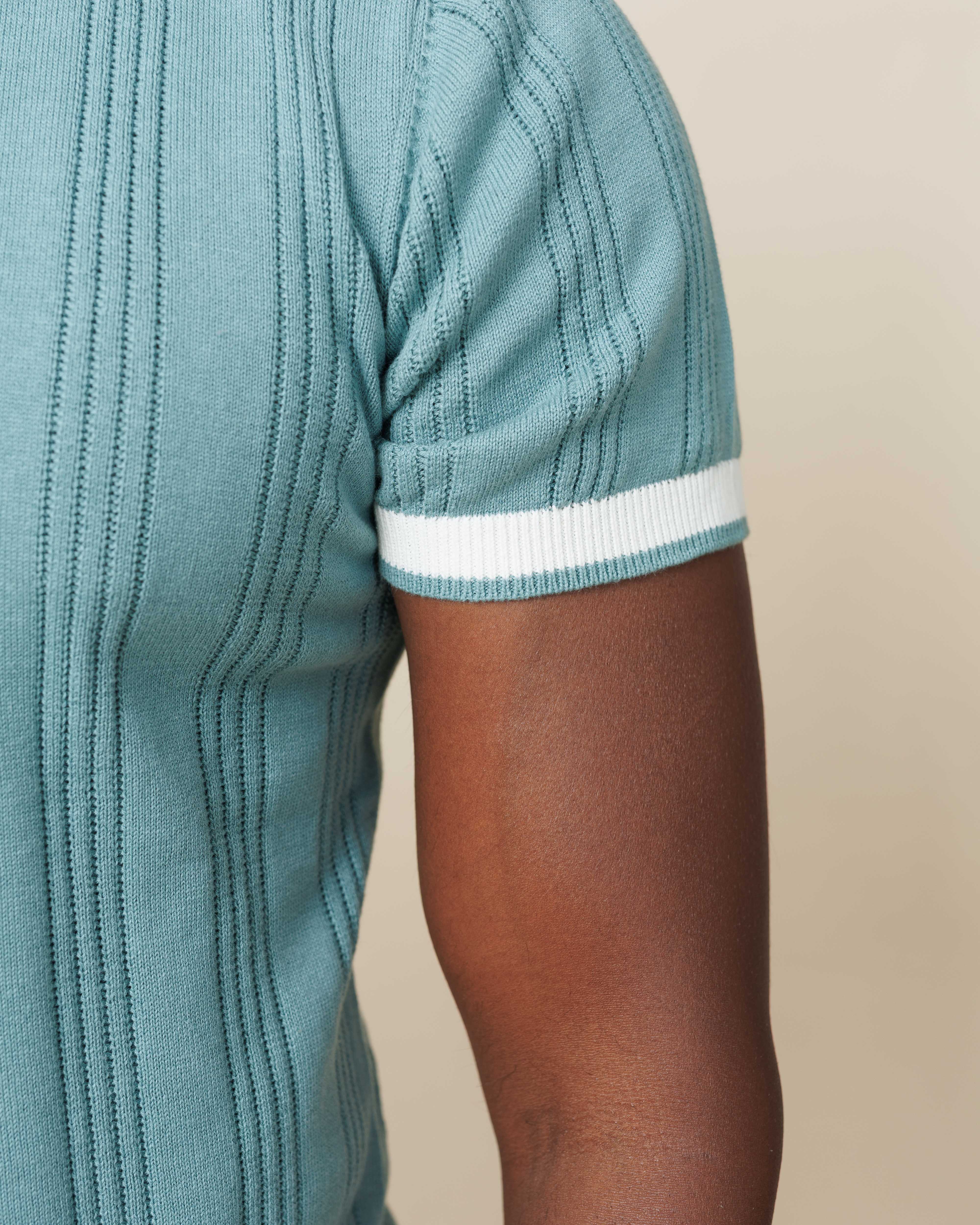 Drop Needle Flat knit polo LCY LONDON