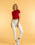 Silicon Puff Print Crop Top | LN 144 LCY London