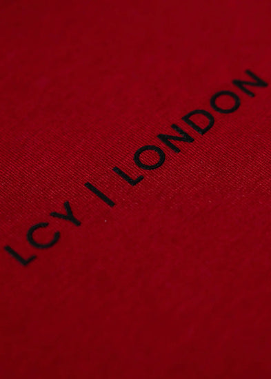 LCY Basic Cropped Tee-Scarlet LCY London