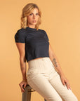 Shoulder LCY Tape Crop Top | LN 147 LCY London