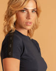 Shoulder LCY Tape Crop Top | LN 147 LCY London