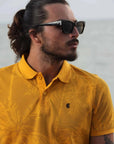 LCY London | Art of Summer - Printed Pique Men's Short Sleeved Polo Shirt LCY London