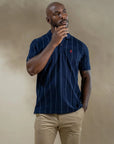LCY London | Line Classics - Vertical Striped Men's Sports Polo Shirt LCY London