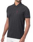 LCY London | Line Classics - Vertical Striped Men's Sports Polo Shirt LCY London