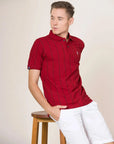 LCY London | Line Classics - Vertical Striped Men's Sports Polo Shirt LCY London