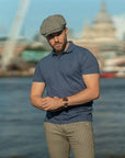 LCY London | Stand Up Basic - Wash Effect Men's Pique Polo Shirt LCY London