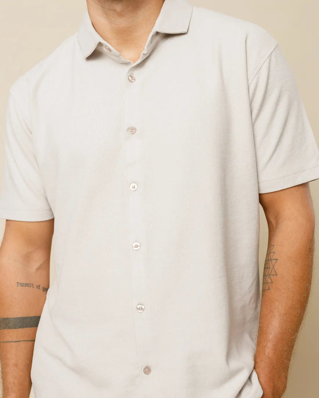 Spread Collar Button Down Shirt - LCY London