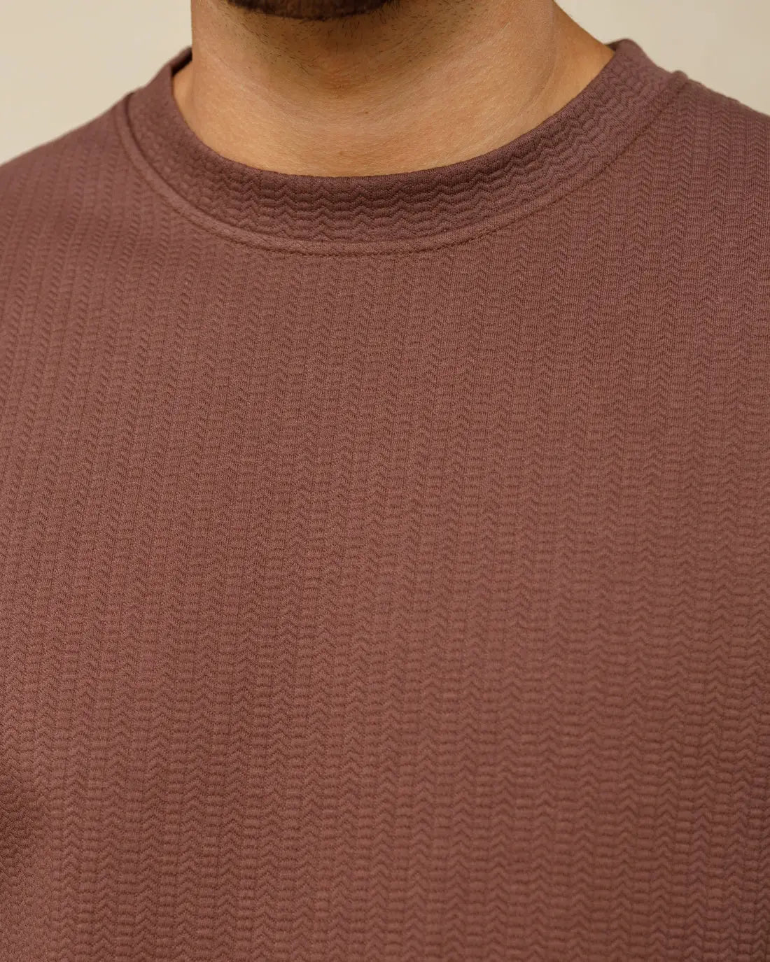 Textured Crewneck Jumper - LCY London