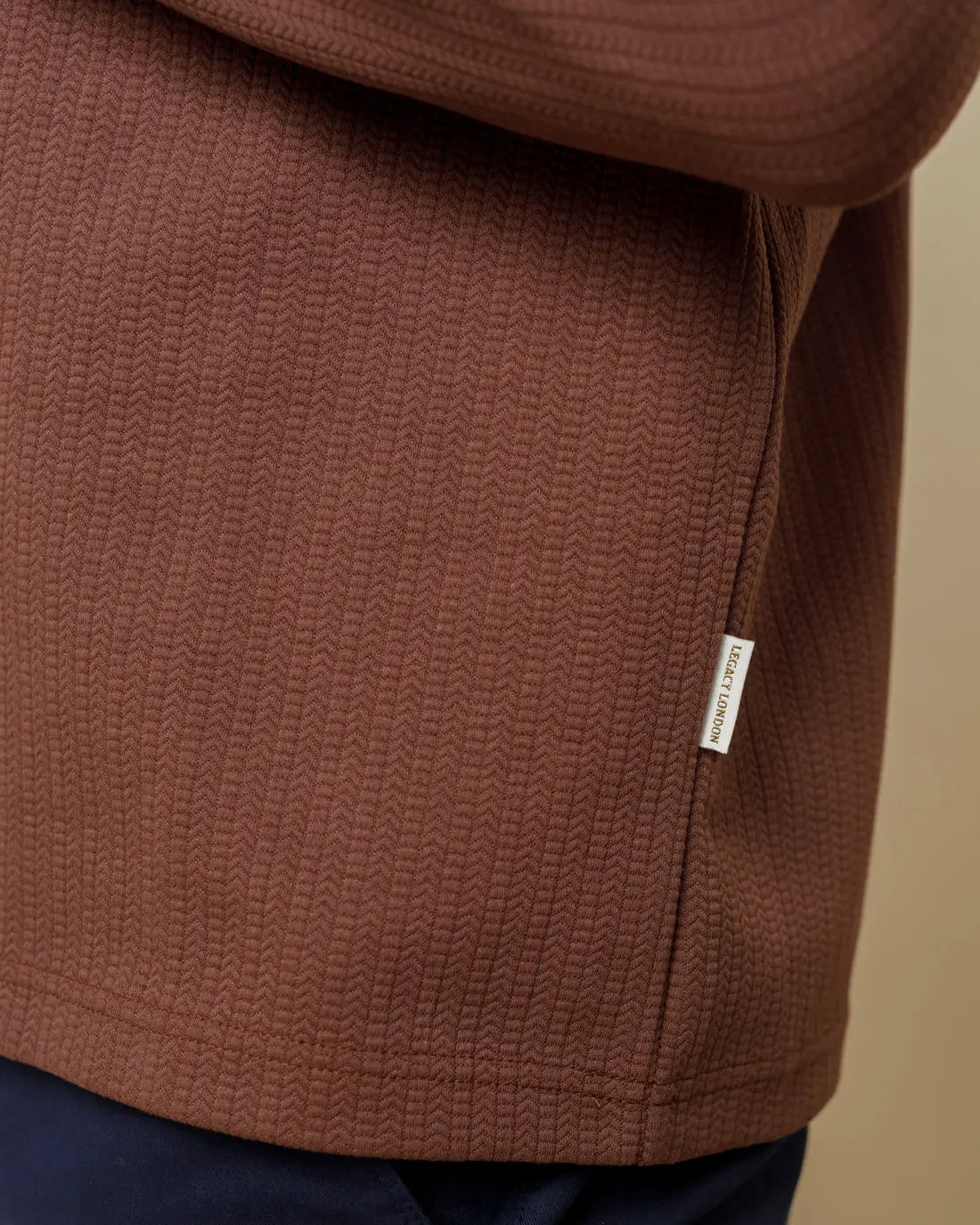 Textured Crewneck Jumper - LCY London
