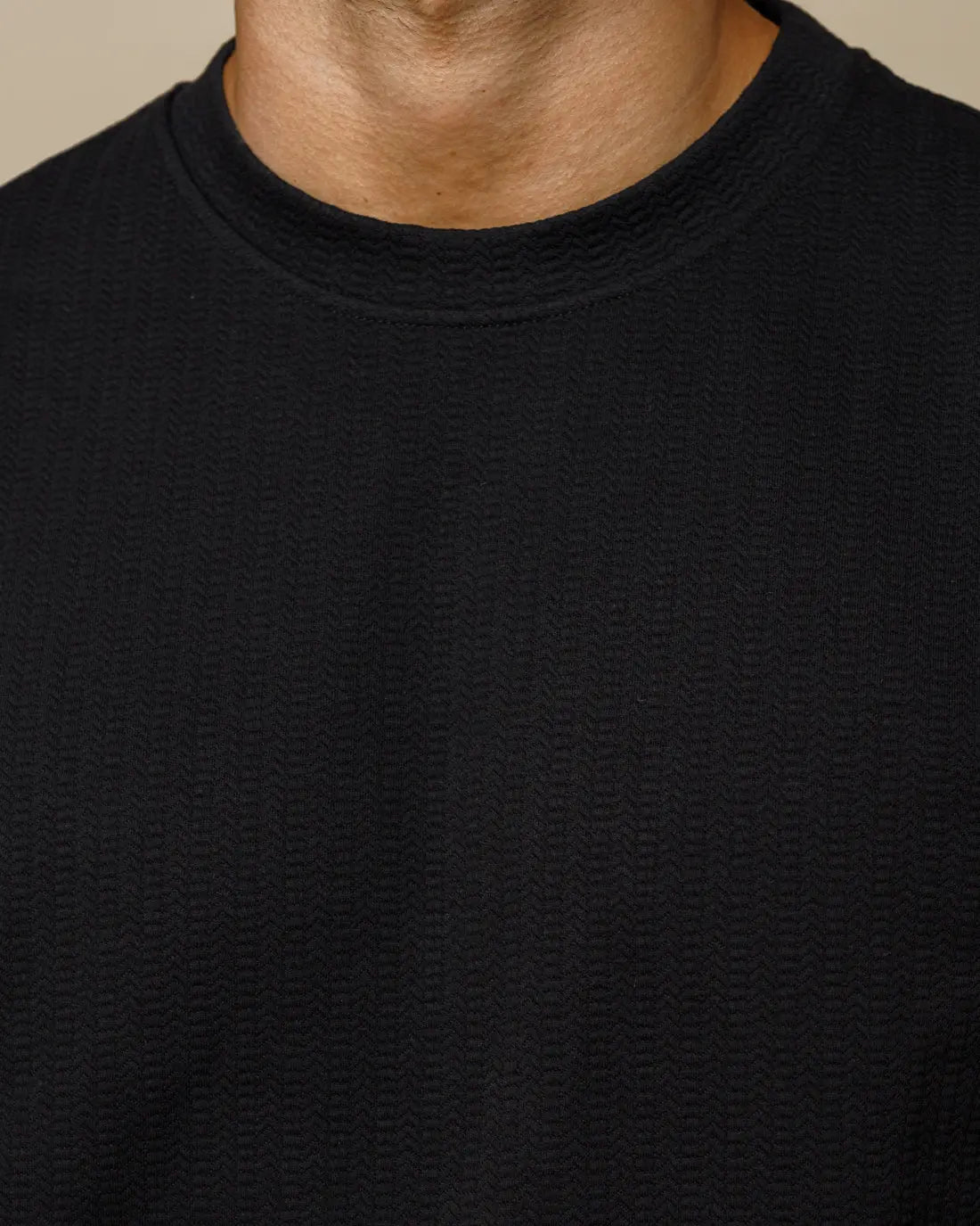 Textured Crewneck Jumper - LCY London