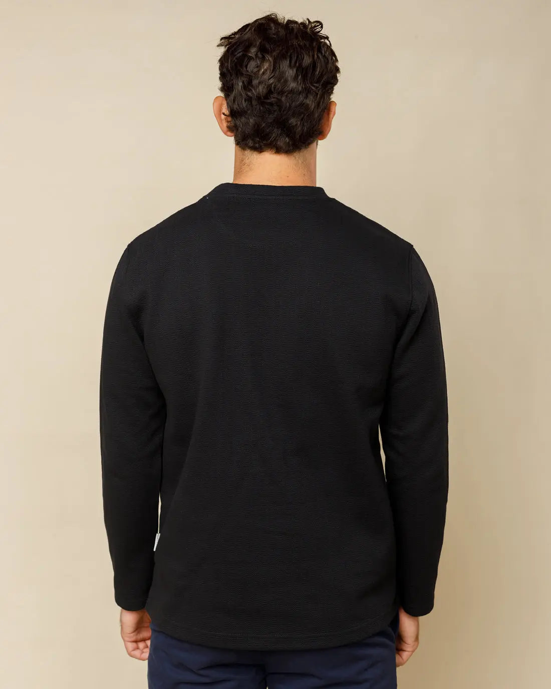 Textured Crewneck Jumper - LCY London