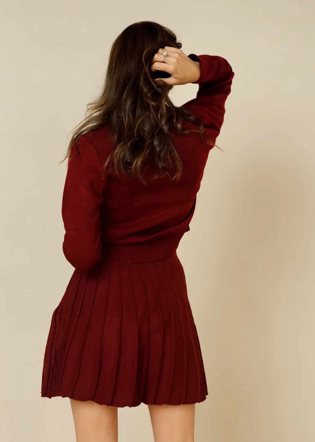 The Windsor Knit Blouse & Mini Skirt - LCY London