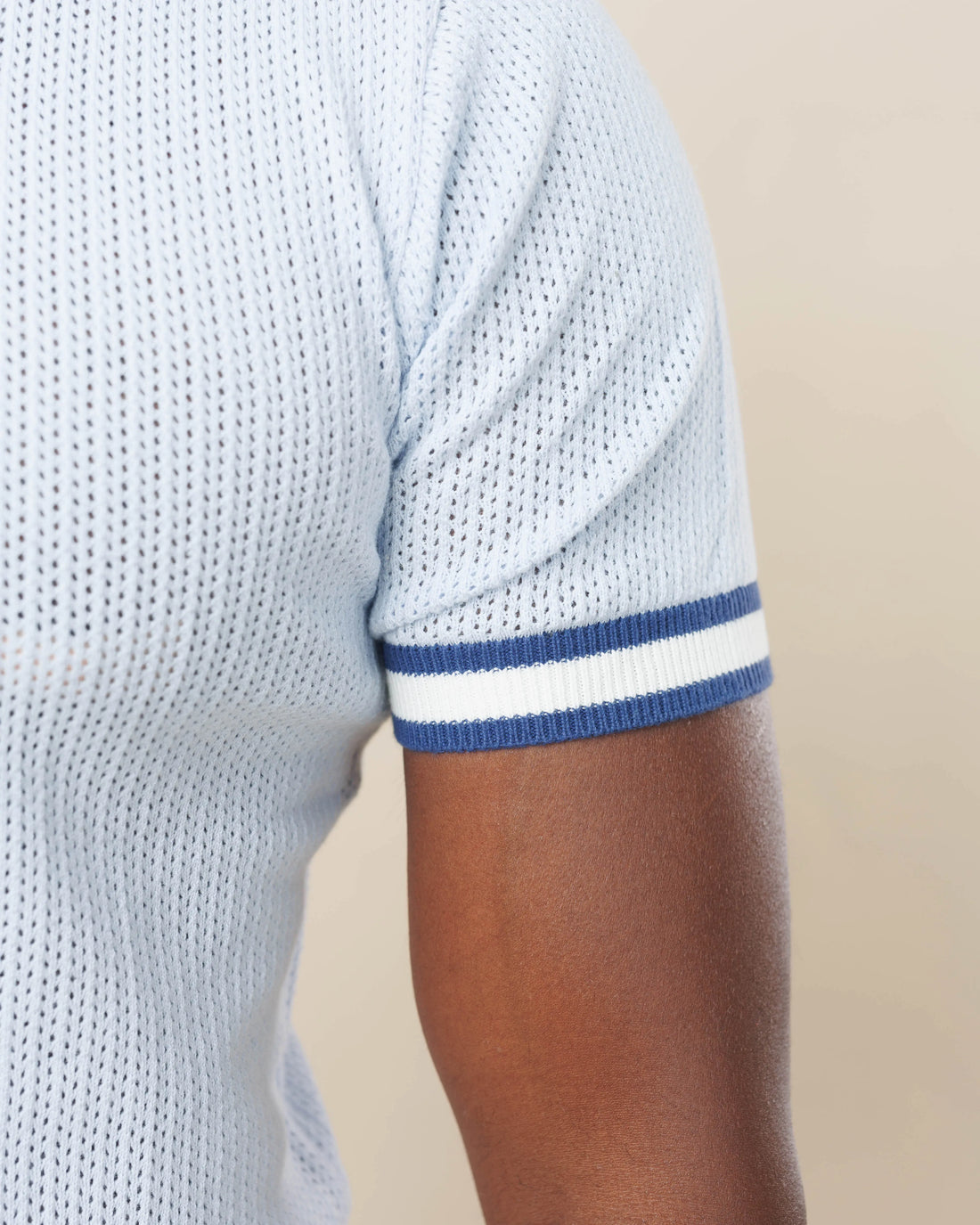 Zig Zag Jacquard Cotton Polo  - LCY London