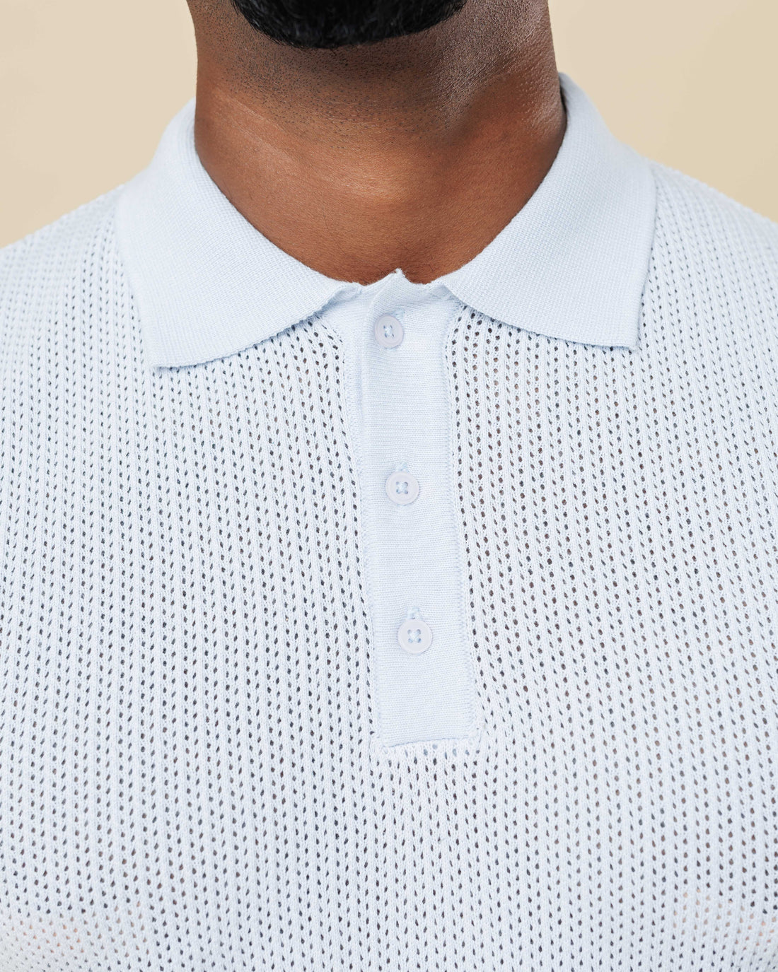 Zig Zag Jacquard Cotton Polo  - LCY London