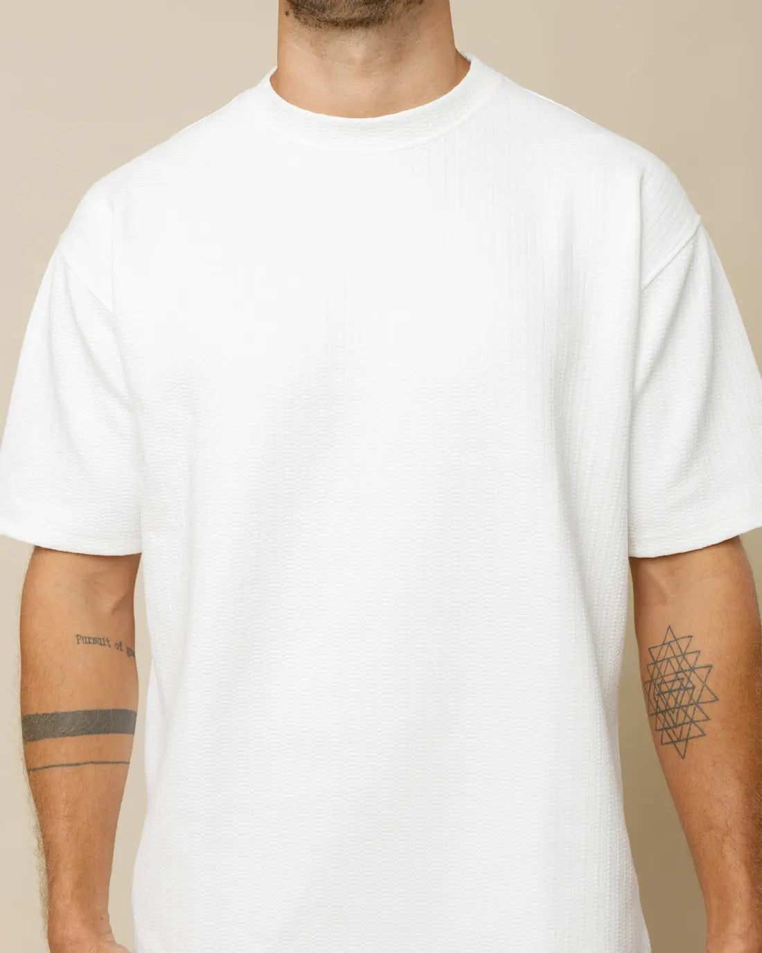 Cotton Blend Oversized Tee  - LCY London