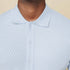 Diamond Weave Heritage Polo – Buttoned Edition Sky-Blue-XL - LCY London