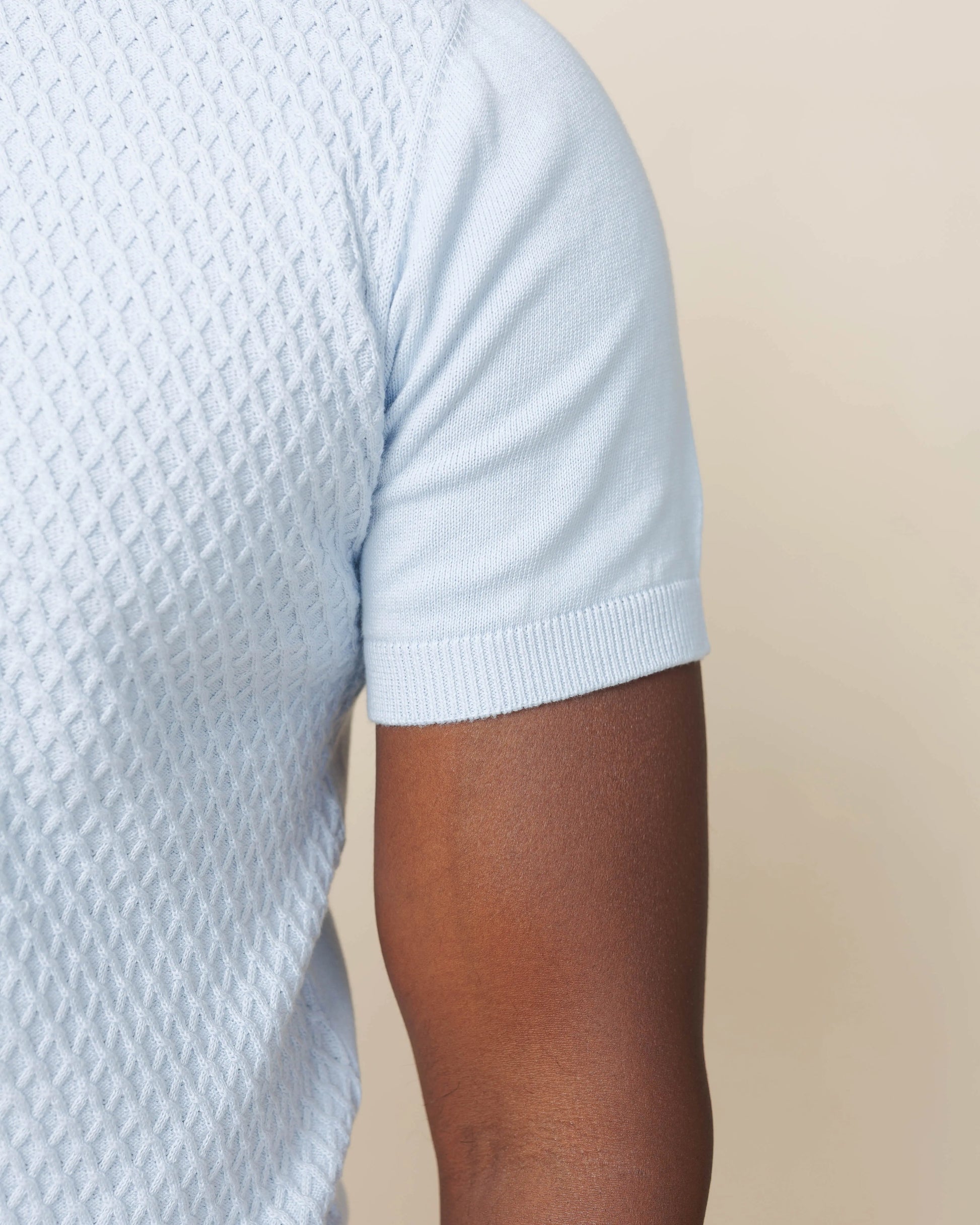 Diamond Weave Heritage Polo – Buttoned Edition  - LCY London