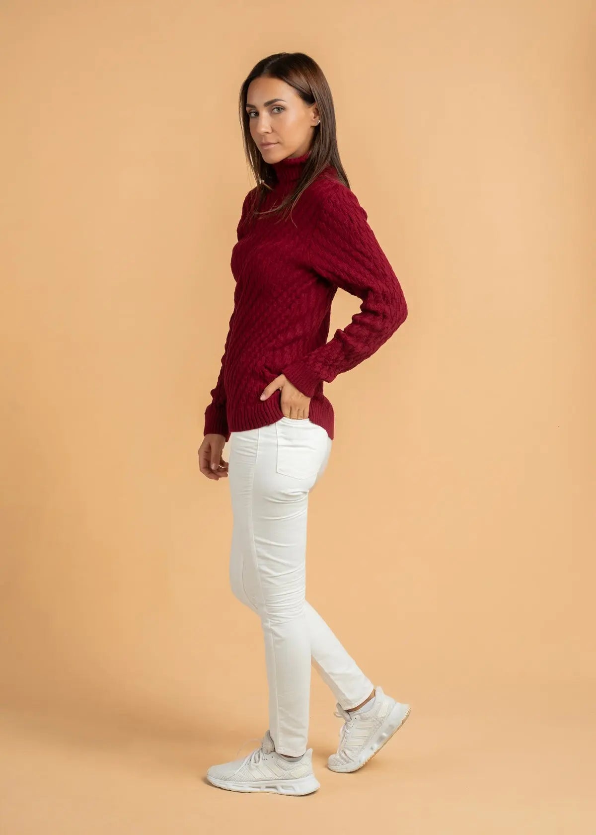 High neck Knitted Sweater LCY London