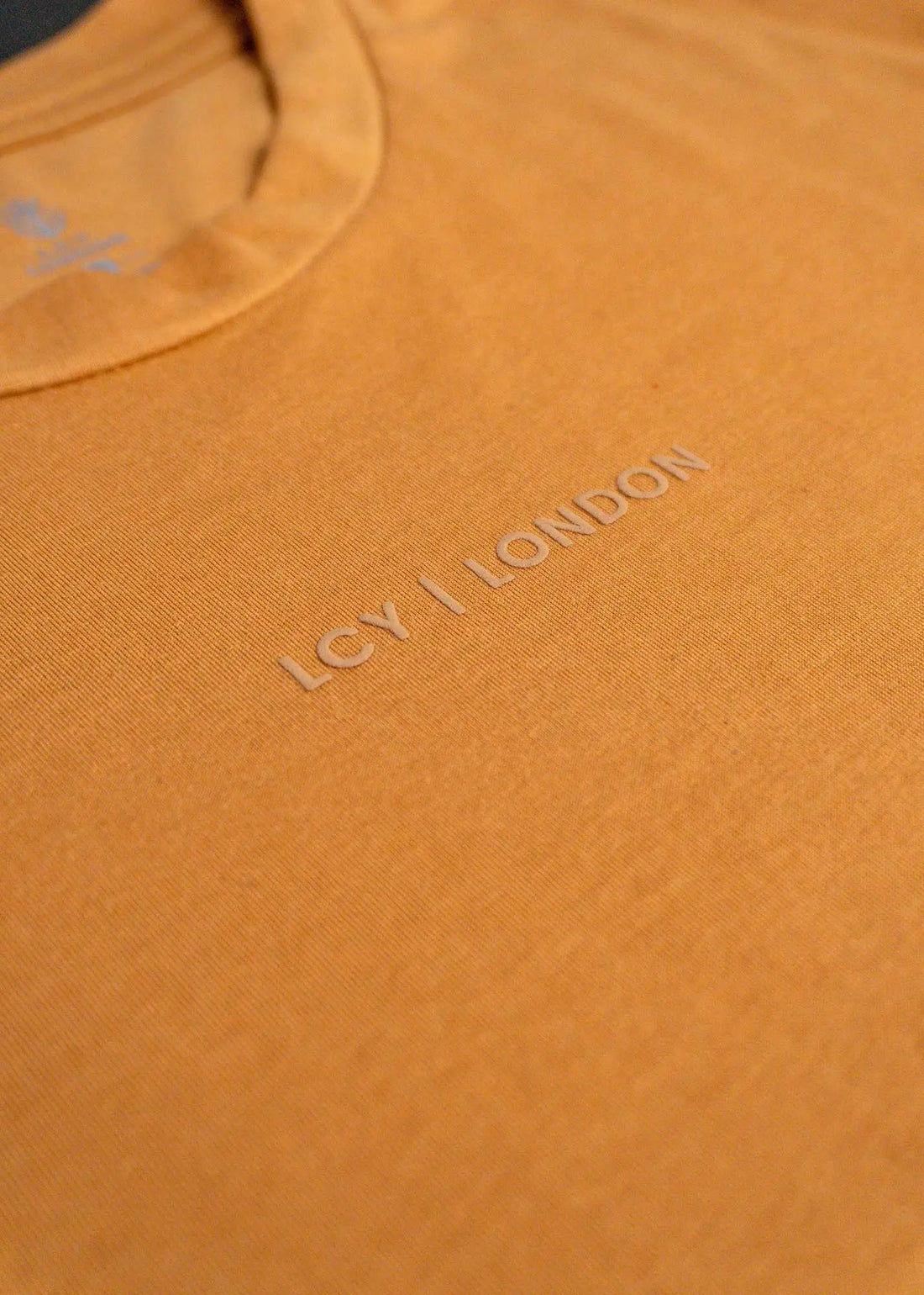 LCY Basic Cropped Tee-Mustard LCY London