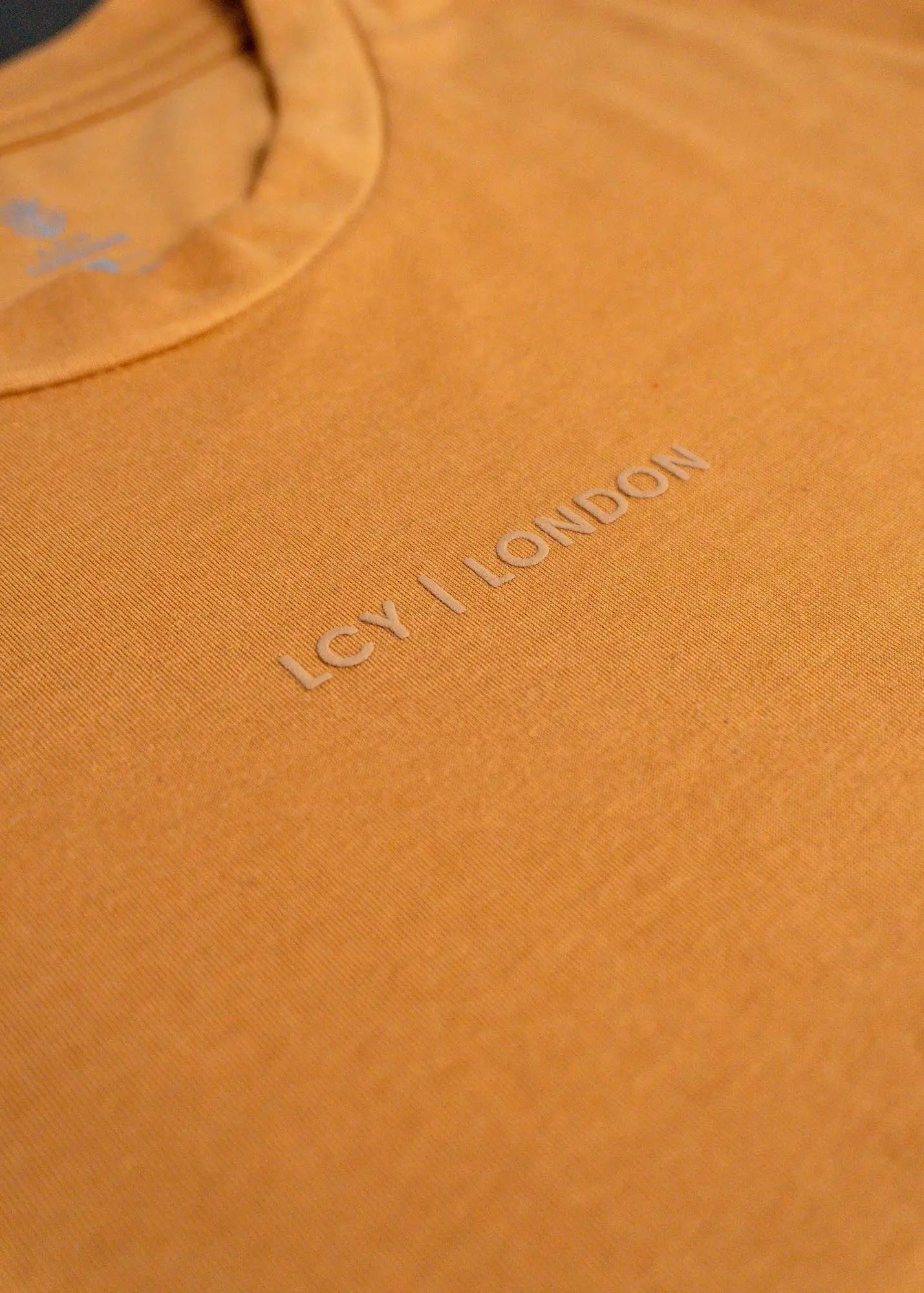 LCY Basic Cropped Tee-Mustard LCY London