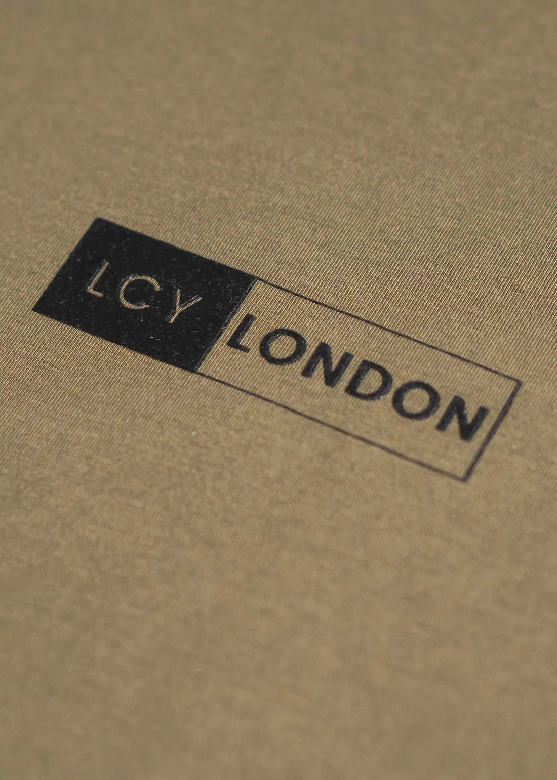 LCY Basic Cropped Tee-Mustard LCY London