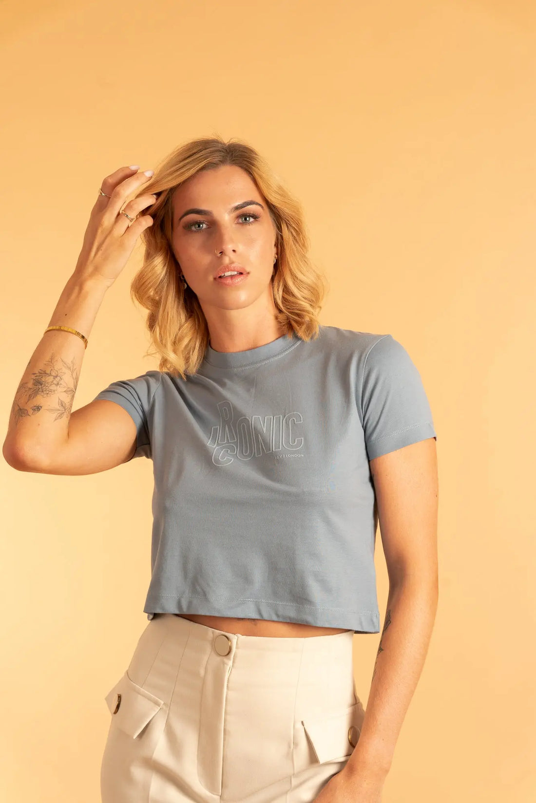 Icronic Puff Print Crop Top | LN 146 LCY London