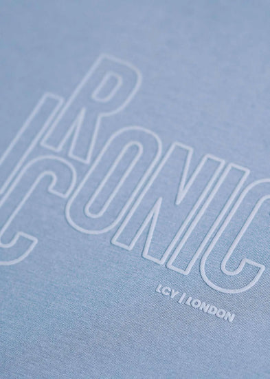 LCY Iconic Cropped Tee- Ice Blue LCY London