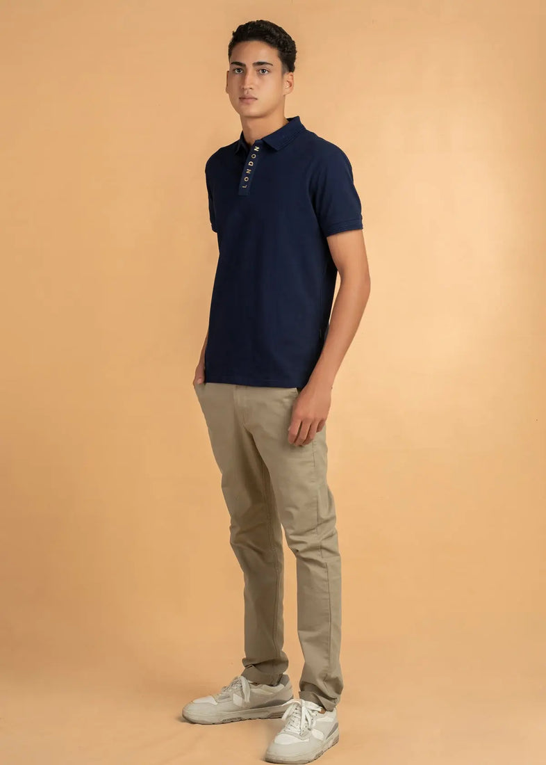 LCY LDN Placket Detail Polo Shirt LCY London