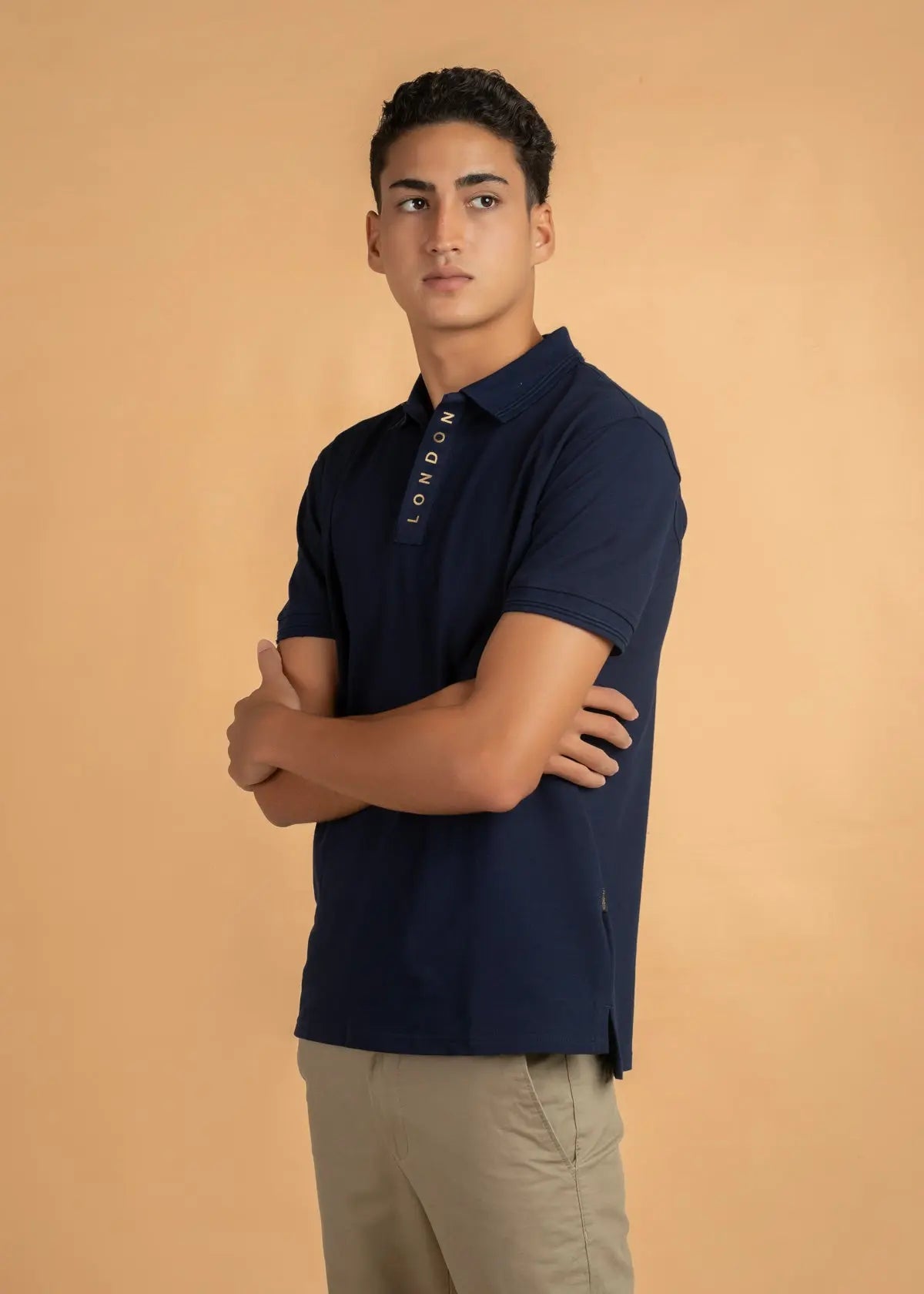 LCY LDN Placket Detail Polo Shirt LCY London