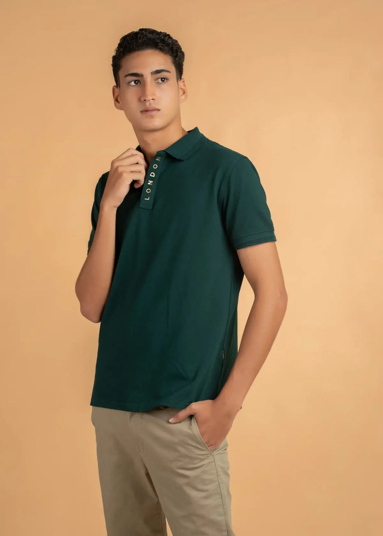 LCY LDN Placket Detail Polo Shirt LCY London