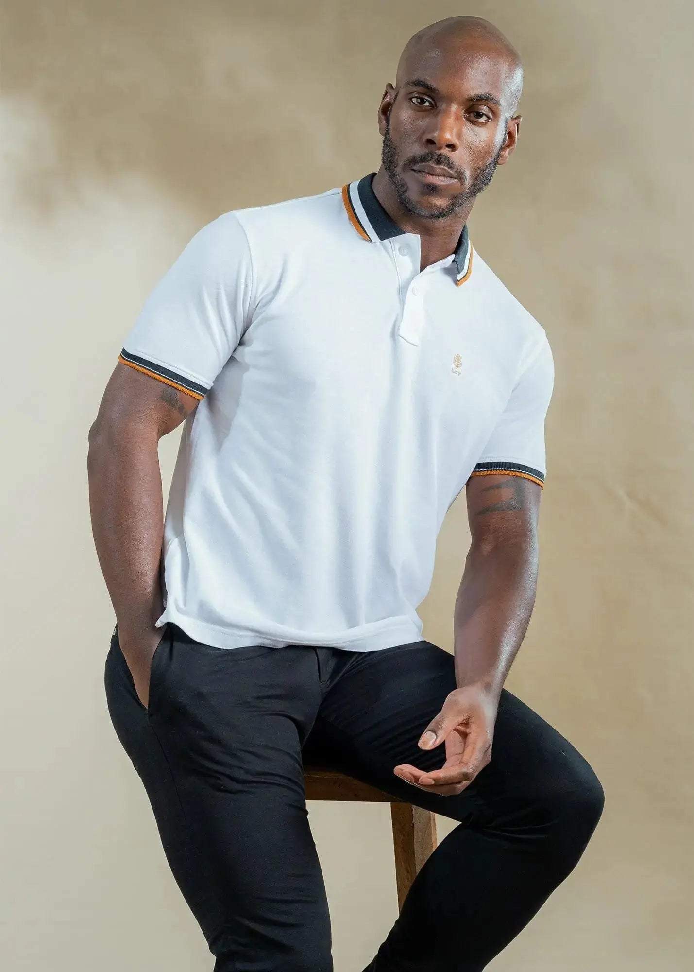 LCY LONDON | Contrasting Twin Tipped Polo Shirt LCY London