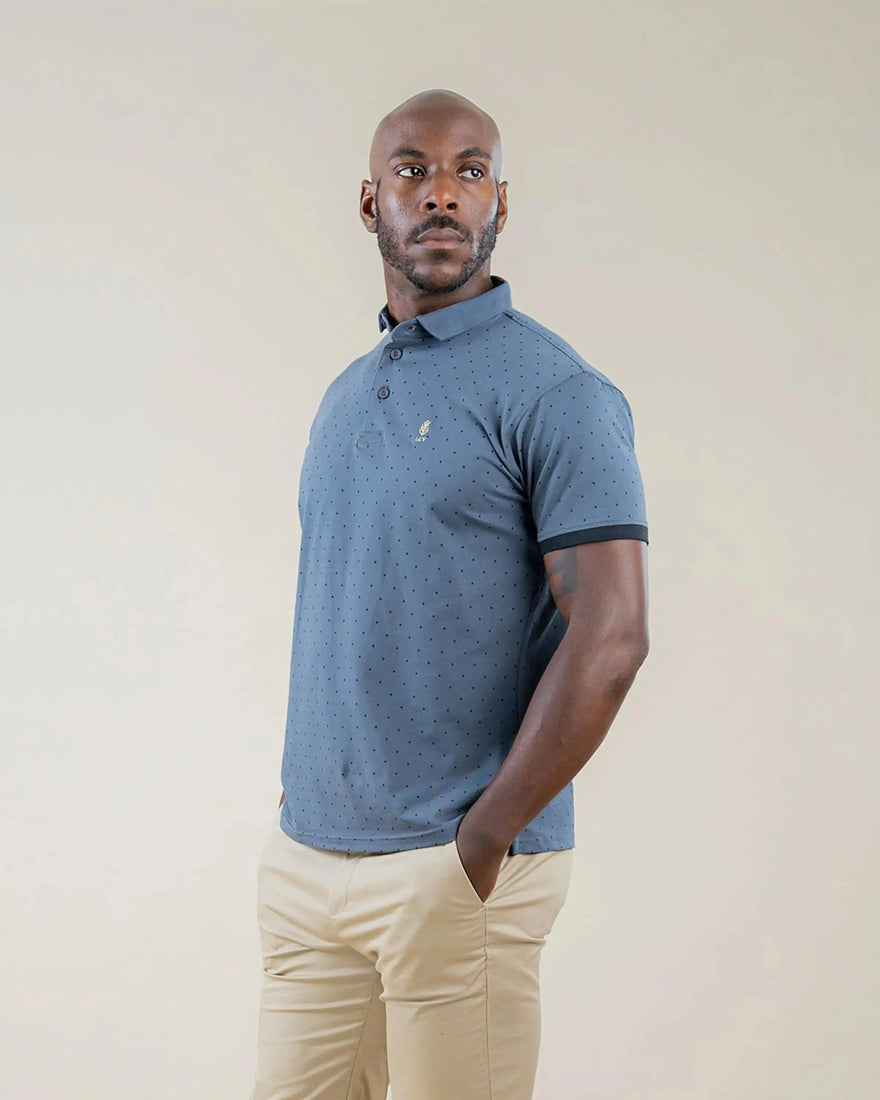 Signature Men's Polka Dot Polo Shirt - Main Image