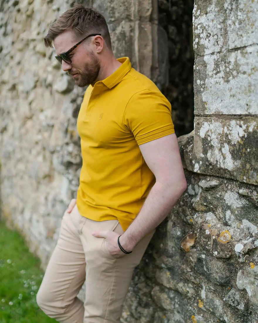 Cotton Polo Shirt side profile