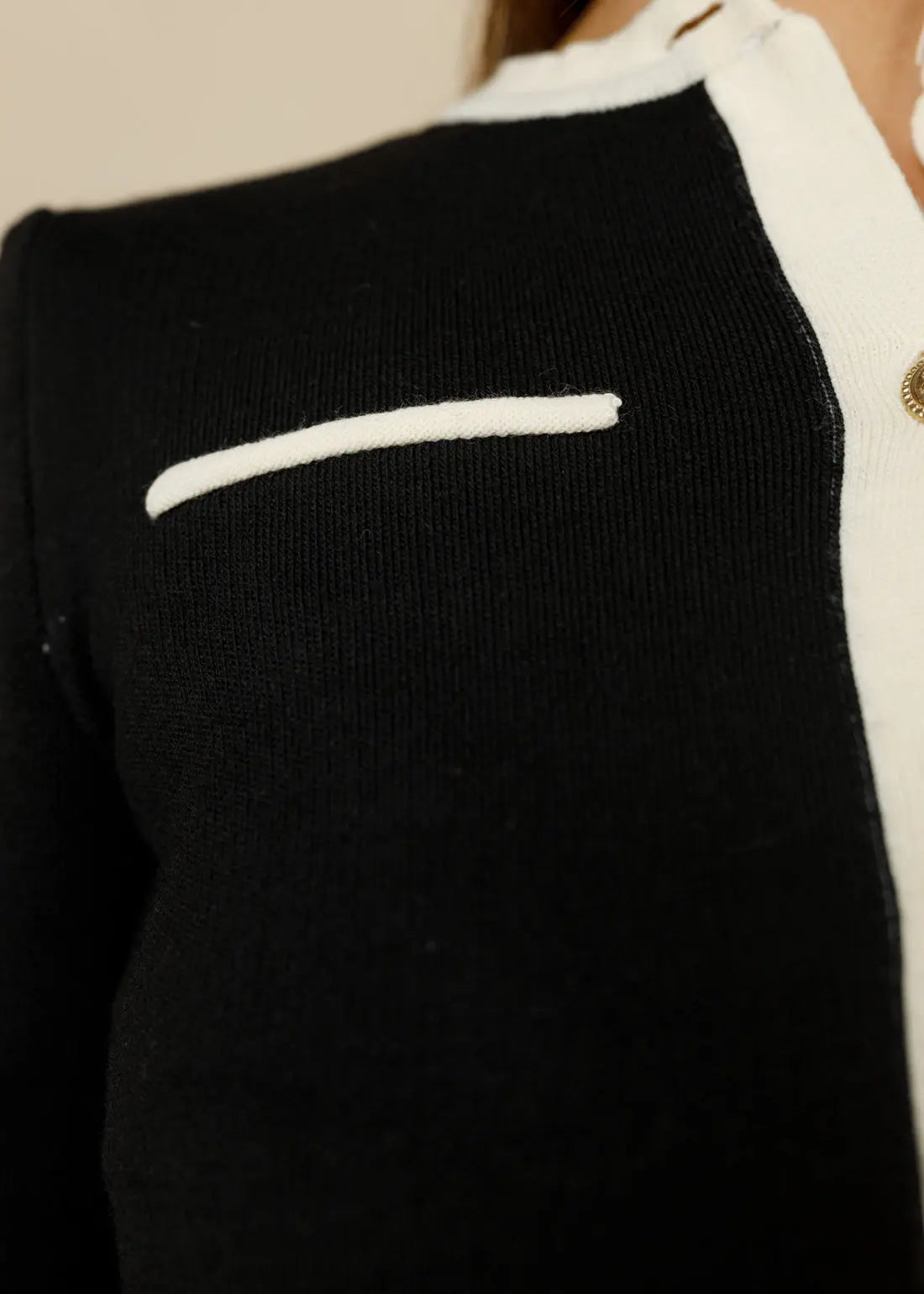 LCY Signature Contrast Binding Knit Set  - LCY London