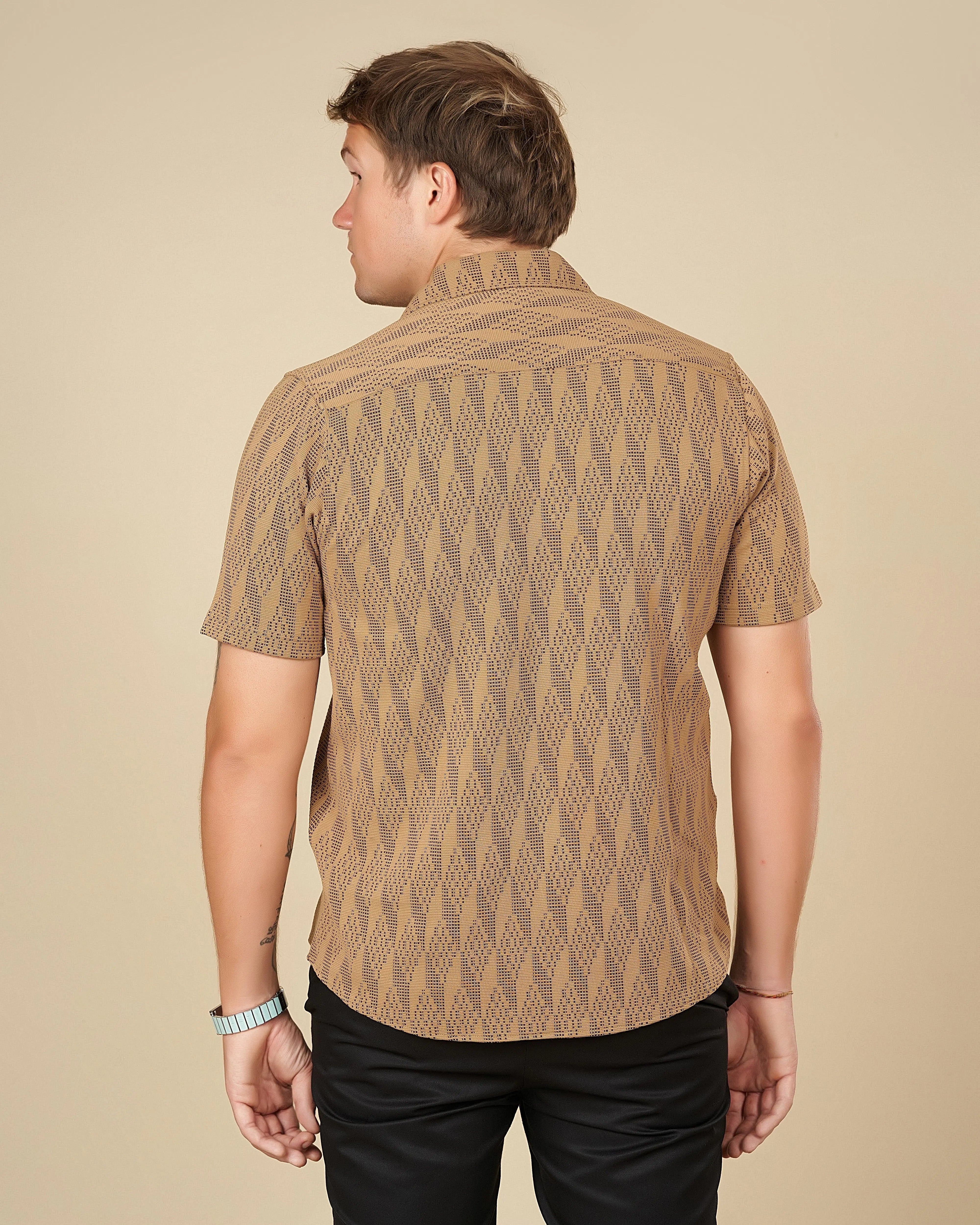 Legacy Cuban Collar Pattern Shirt  - LCY London