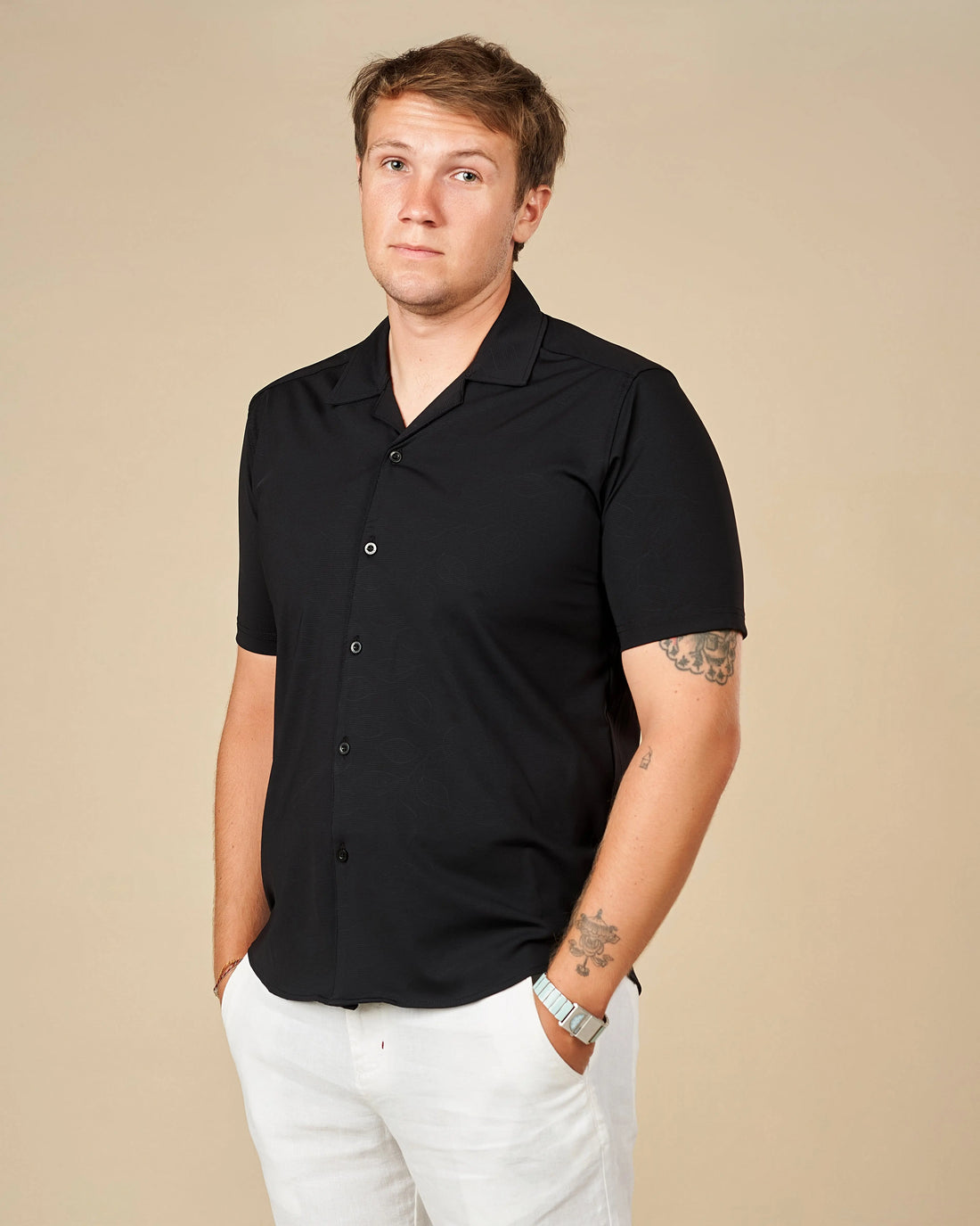 Legacy London Cuban Collar Performance Shirt  - LCY London