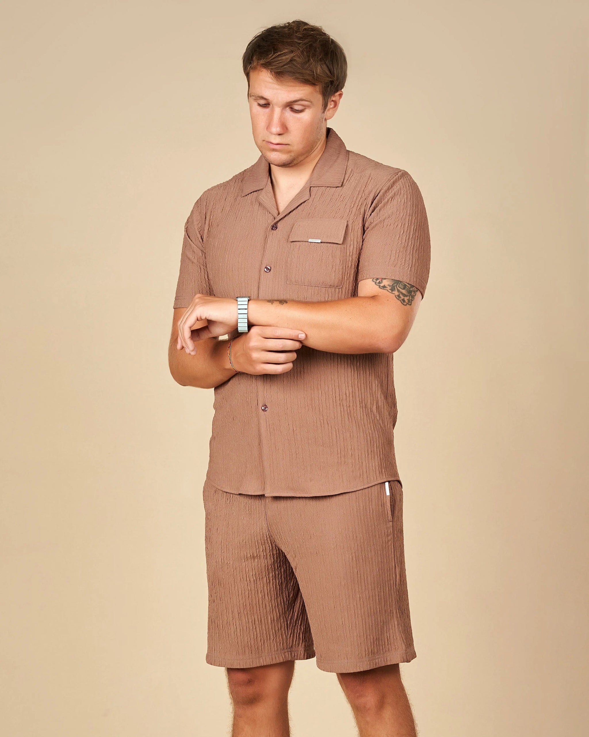 Legacy London Cuban Shirt & Shorts Co-Ord Set  - LCY London
