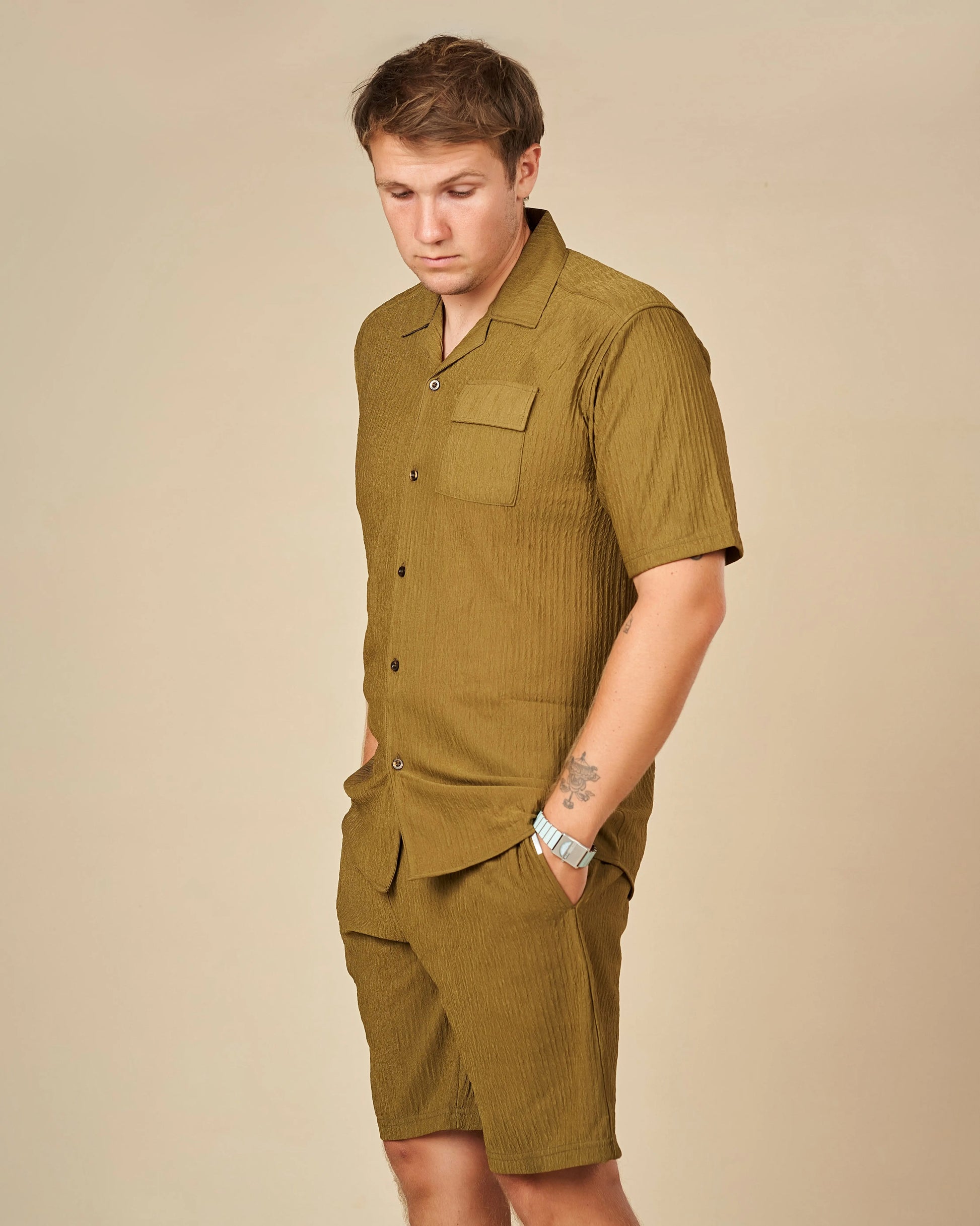 Legacy London Cuban Shirt & Shorts Co-Ord Set  - LCY London