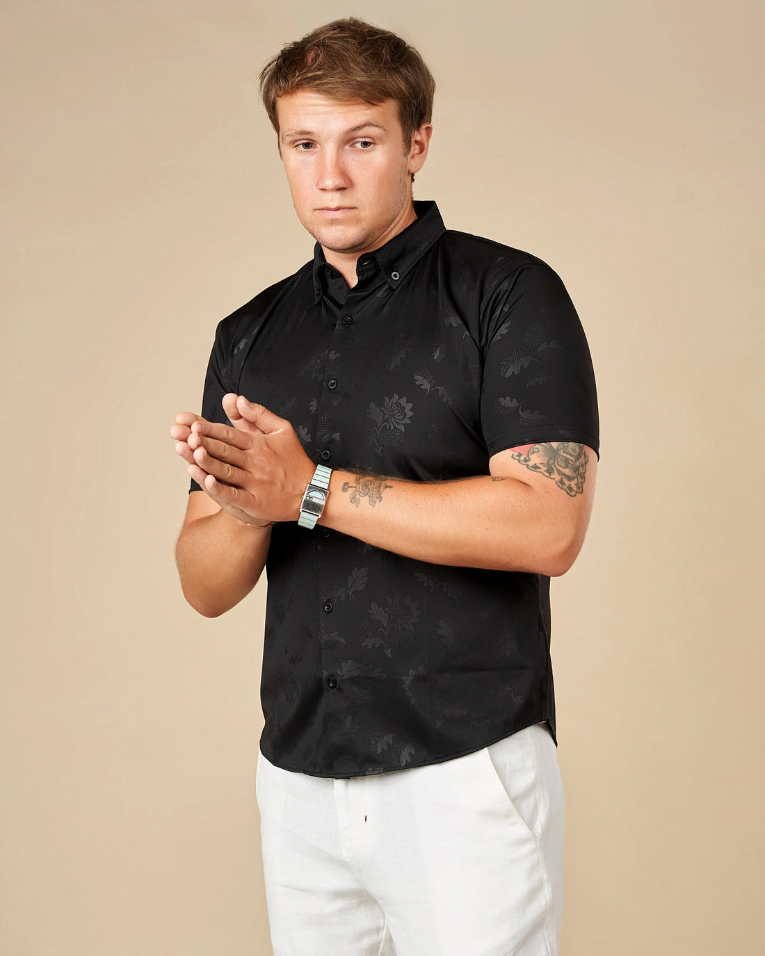 Legacy London Premium Short-Sleeved Button-Down Shirt  - LCY London