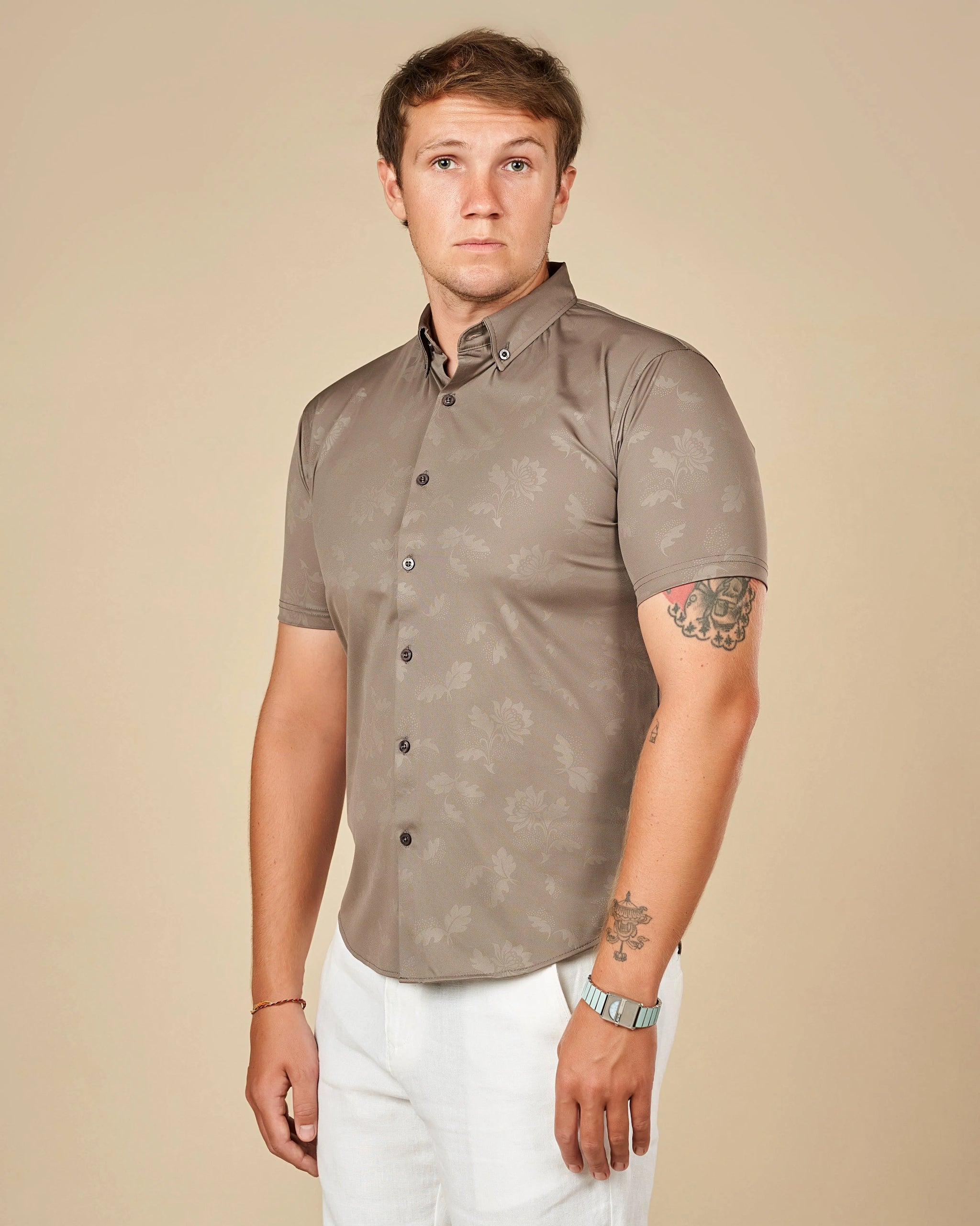 Legacy London Premium Short-Sleeved Button-Down Shirt  - LCY London
