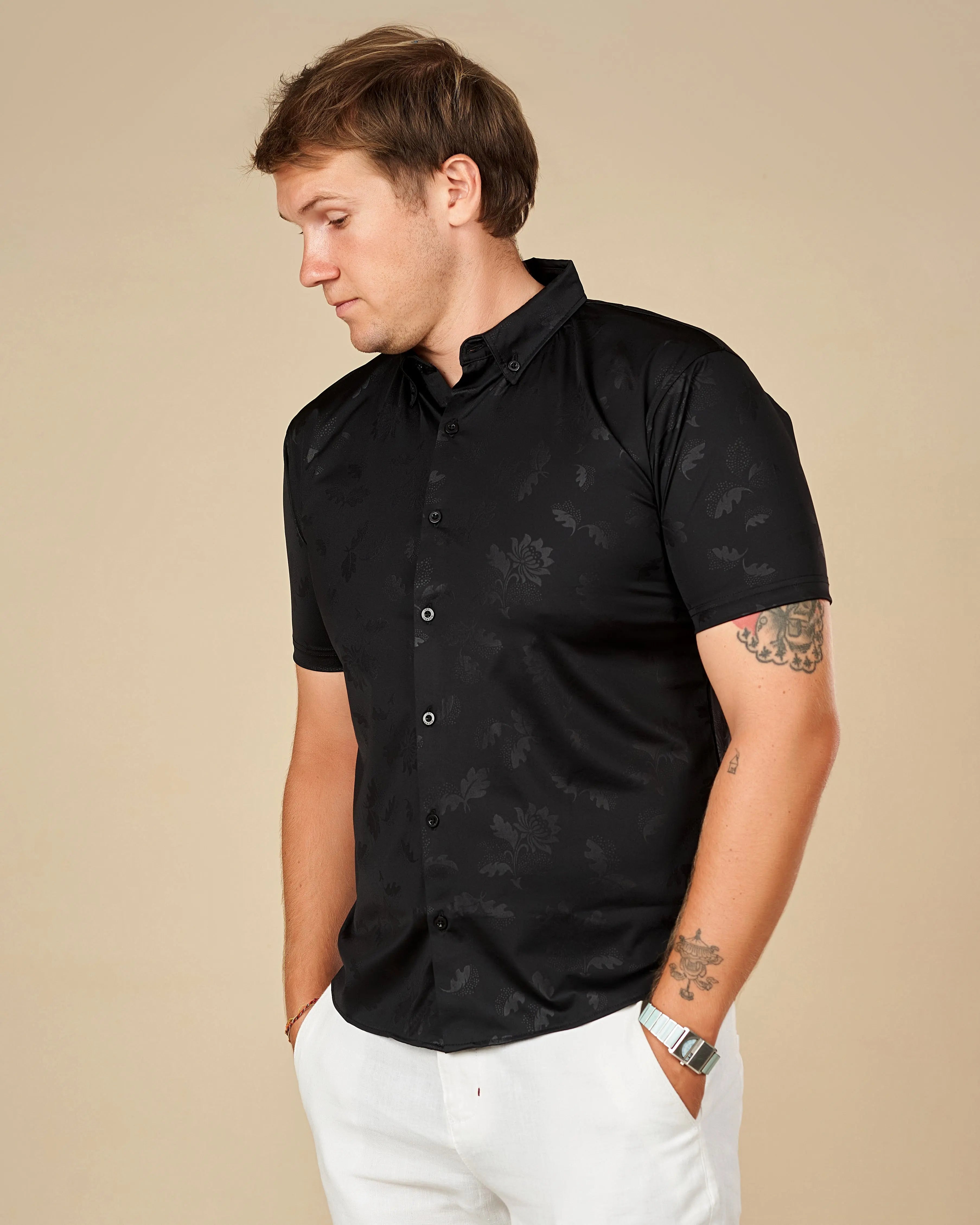 Legacy London Premium Short-Sleeved Button-Down Shirt  - LCY London