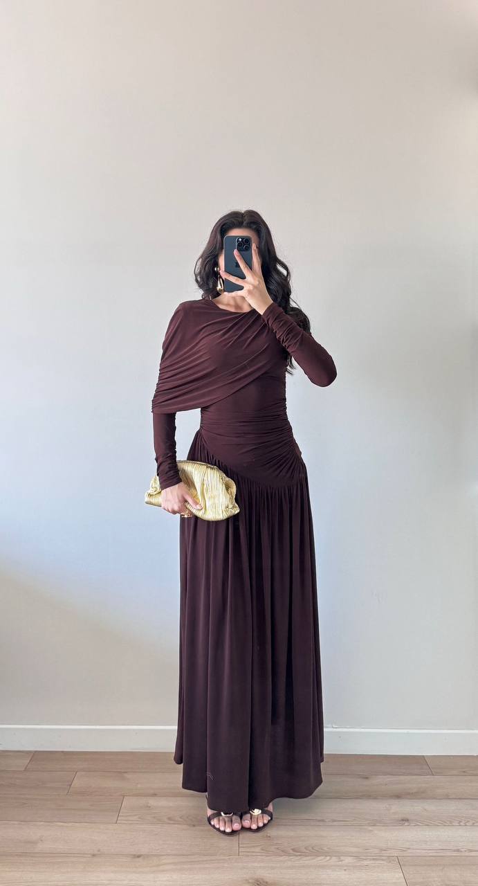 Lustre Drape Dress  - LCY London