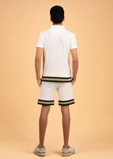 Men's Polo and Shorts  Co-Ord set - Contrast Detail LCY London