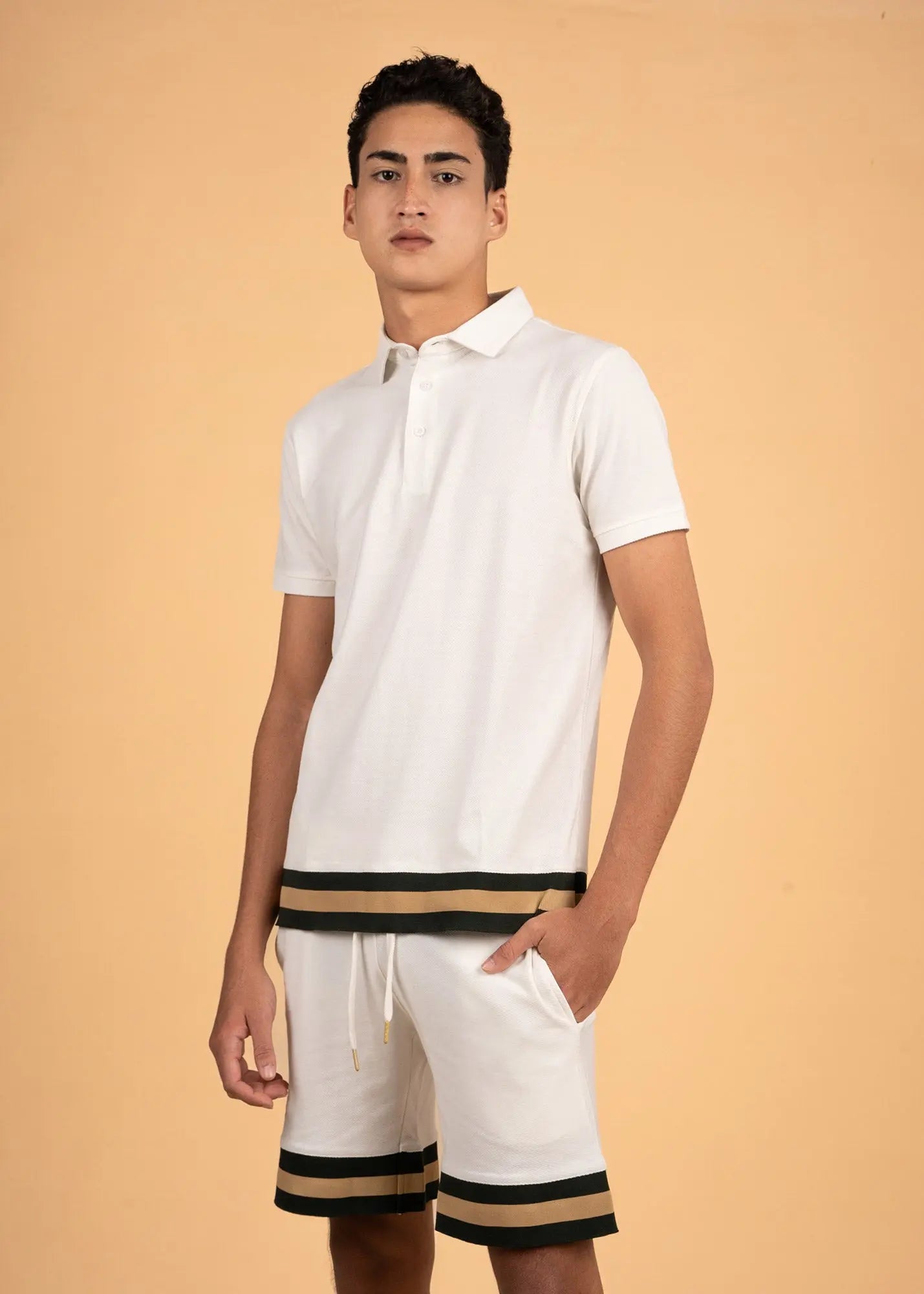 Men's Polo and Shorts  Co-Ord set - Contrast Detail LCY London