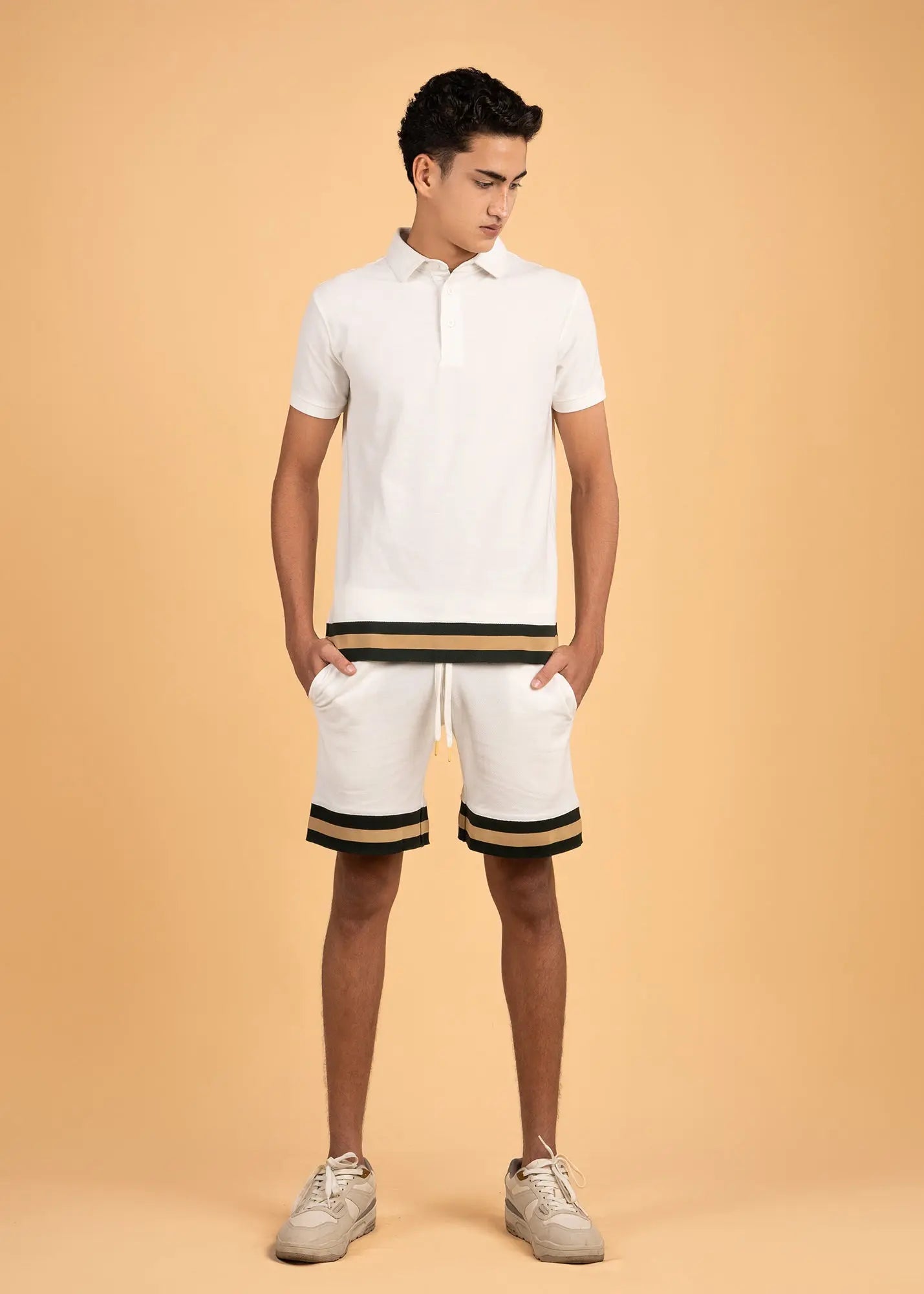 Men's Polo and Shorts  Co-Ord set - Contrast Detail LCY London