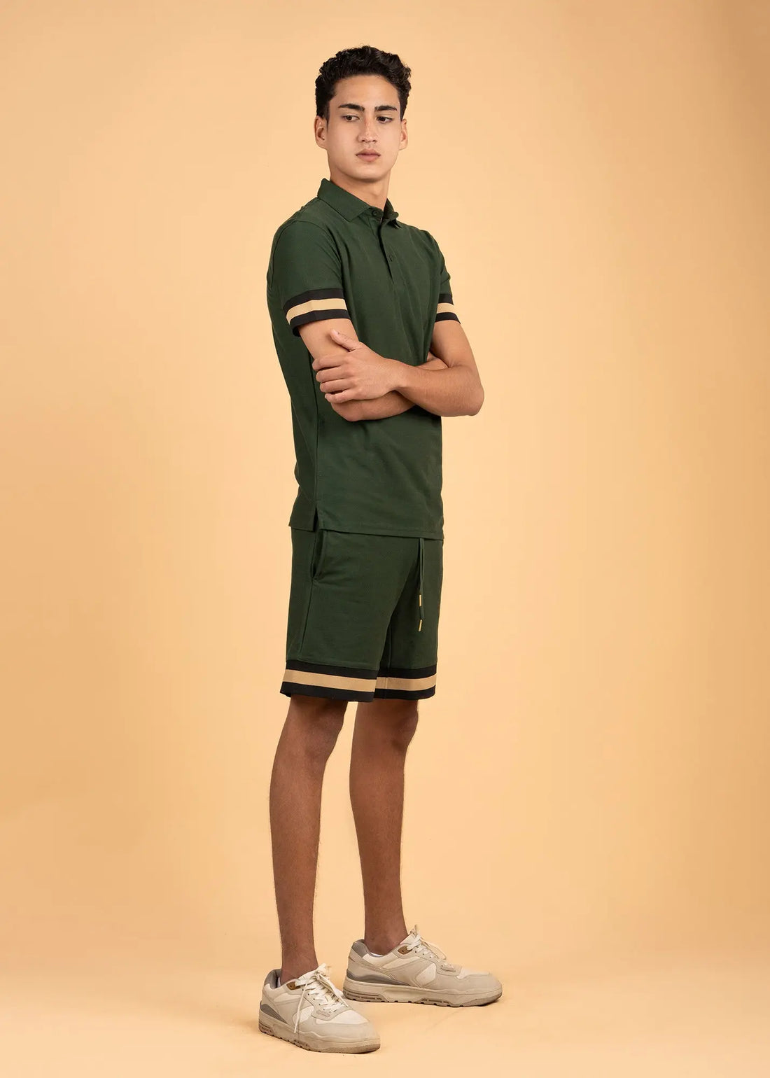 Men's Polo and Shorts  Co-Ord set - Contrast Detail LCY London