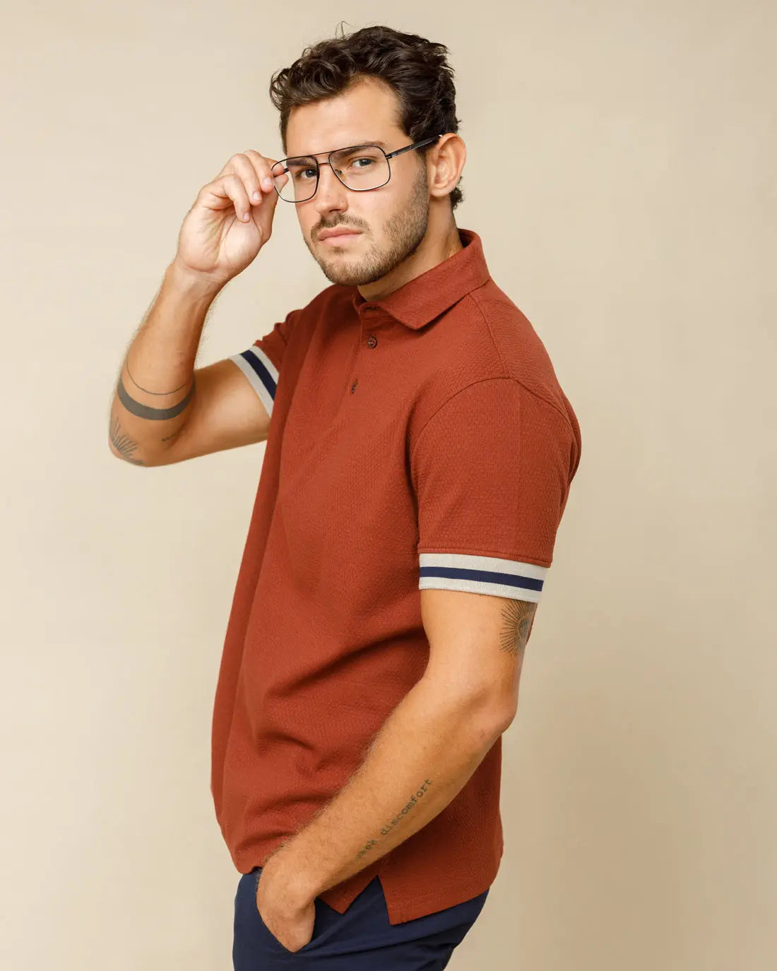 Premium Jacquard Polo  - LCY London