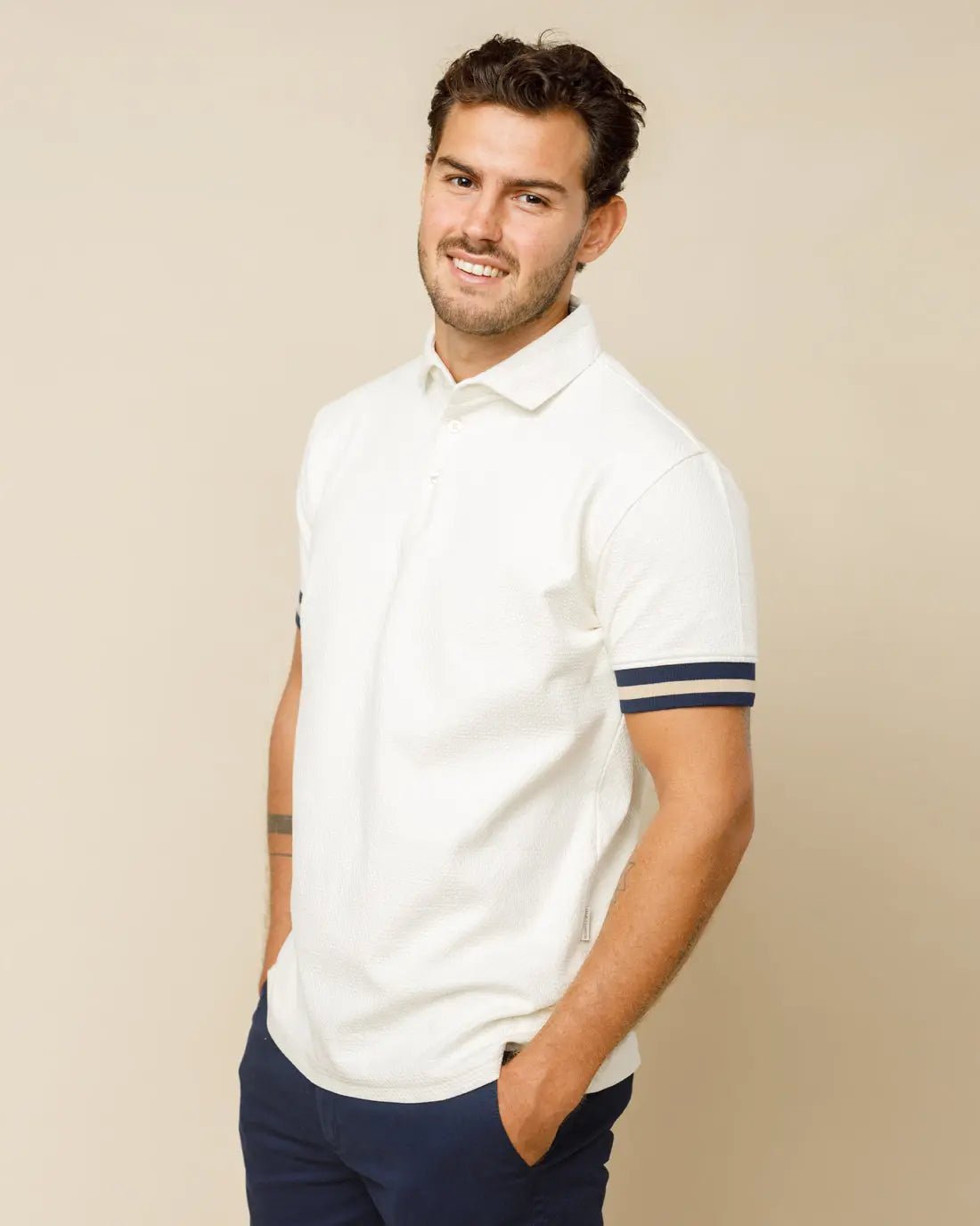 Premium Jacquard Polo  - LCY London