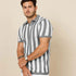 Pure Cotton Striped Knit Polo Shirt LCY LONDON